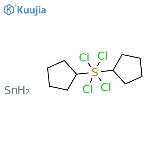 TIN, TETRACHLORO[1,1'-THIOBIS[CYCLOPENTANE]]- structure
