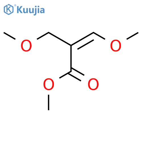 2-Propenoic acid, 3-methoxy-2-(methoxymethyl)-, methyl ester, (Z)- structure