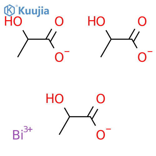Bismuth, [2-(hydroxy-kO)propanoato-kO][2-(hydroxy-kO)propanoato(2-)-kO]-, (T-4)- structure