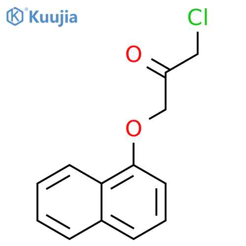 2-Propanone, 1-chloro-3-(1-naphthalenyloxy)- structure
