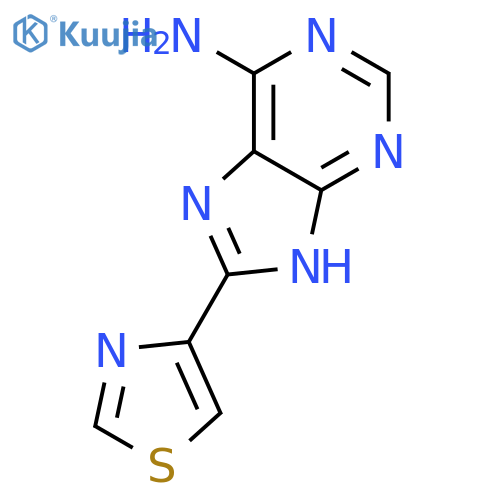 8-(1,3-thiazol-4-yl)-9H-purin-6-amine structure