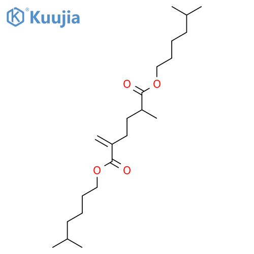 Hexanedioic acid, 2-methyl-5-methylene-, bis(5-methylhexyl) ester structure