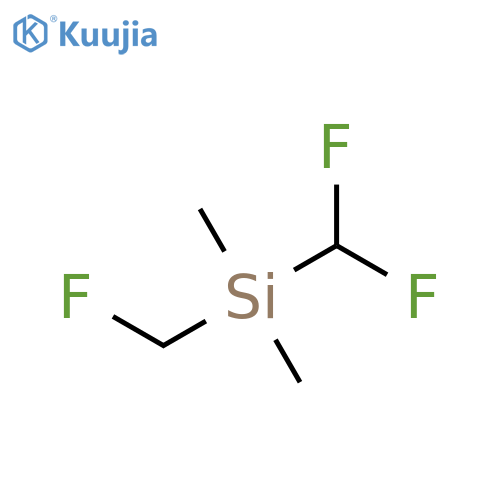 Silane, (difluoromethyl)(fluoromethyl)dimethyl- structure