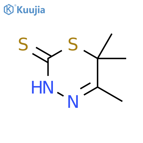 5,6,6-Trimethyl-3,6-dihydro-2H-1,3,4-thiadiazine-2-thione structure