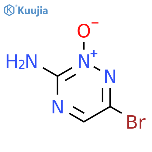 1,2,4-TRIAZIN-3-AMINE, 6-BROMO-, 2-OXIDE structure