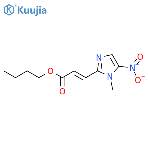 2-PROPENOIC ACID, 3-(1-METHYL-5-NITRO-1H-IMIDAZOL-2-YL)-, BUTYL ESTER structure