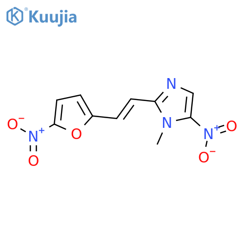 1H-IMIDAZOLE, 1-METHYL-5-NITRO-2-[2-(5-NITRO-2-FURANYL)ETHENYL]- structure
