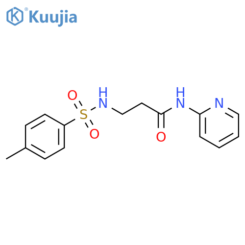 Propanamide, 3-[[(4-methylphenyl)sulfonyl]amino]-N-2-pyridinyl- structure
