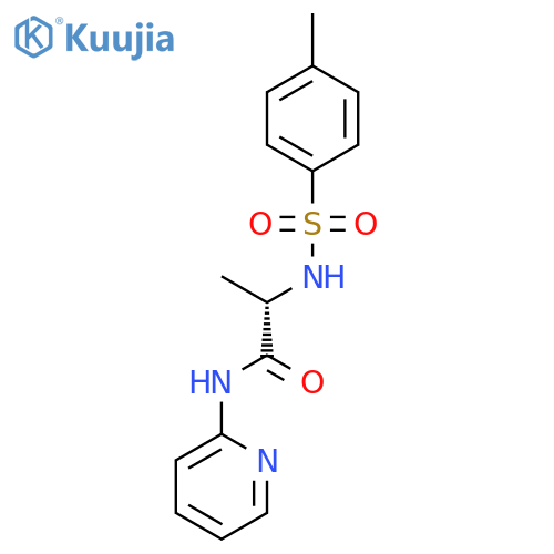 PROPANAMIDE, 2-[[(4-METHYLPHENYL)SULFONYL]AMINO]-N-2-PYRIDINYL-, (S)- structure