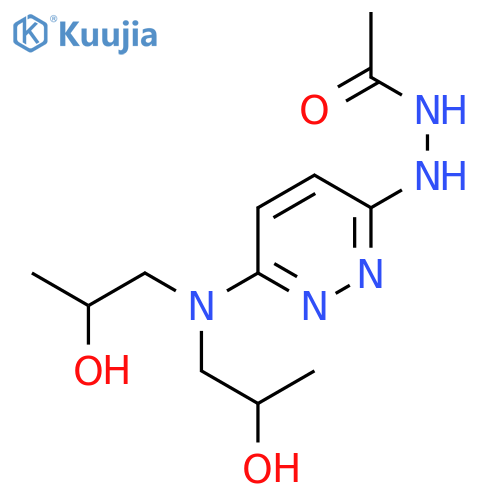 Acetic acid, 2-[6-[bis(2-hydroxypropyl)amino]-3-pyridazinyl]hydrazide structure