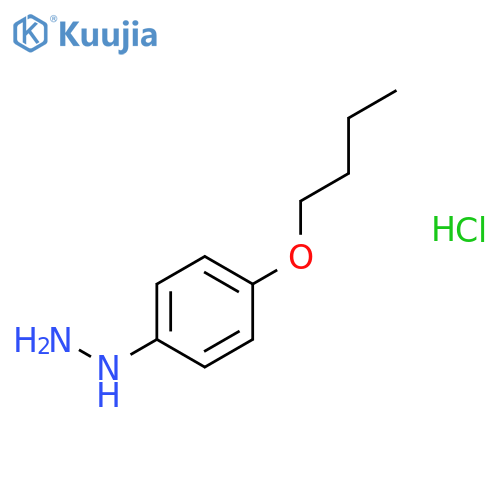 HYDRAZINE, (4-BUTOXYPHENYL)-, HYDROCHLORIDE structure
