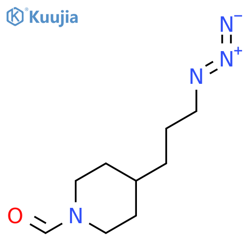 1-PIPERIDINECARBOXALDEHYDE, 4-(3-AZIDOPROPYL)- structure