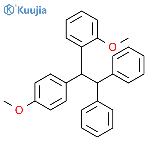 Benzene, 1-methoxy-2-[1-(4-methoxyphenyl)-2,2-diphenylethyl]- structure