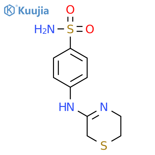 Benzenesulfonamide, 4-[(5,6-dihydro-2H-1,4-thiazin-3-yl)amino]- structure