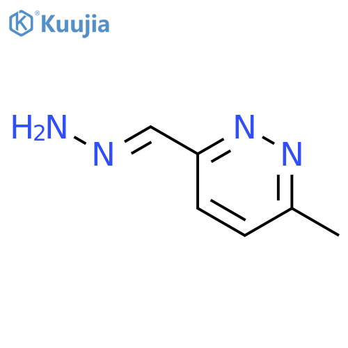 3-PYRIDAZINECARBOXALDEHYDE, 6-METHYL-, HYDRAZONE structure