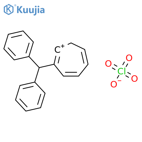 Cycloheptatrienylium, (diphenylmethyl)-, perchlorate structure