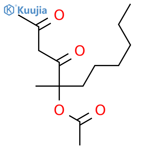2,4-Undecanedione, 5-(acetyloxy)-5-methyl- structure