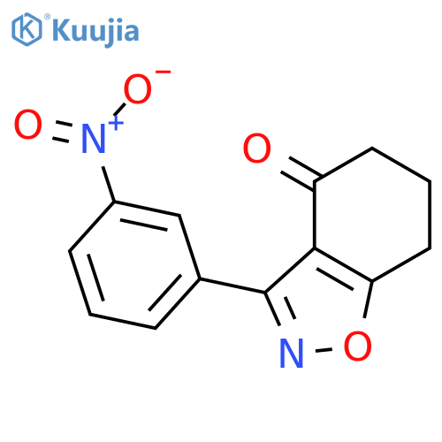 3-(3-Nitrophenyl)-6,7-dihydro-1,2-benzoxazol-4(5H)-one structure