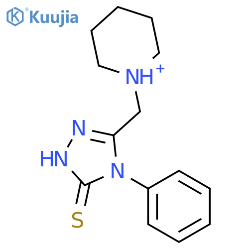 4-Phenyl-5-(piperidin-1-ylmethyl)-4H-1,2,4-triazole-3-thiol structure