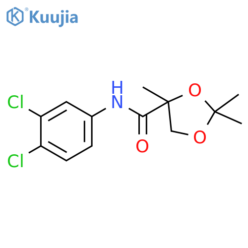 1,3-DIOXOLANE-4-CARBOXAMIDE, N-(3,4-DICHLOROPHENYL)-2,2,4-TRIMETHYL- structure