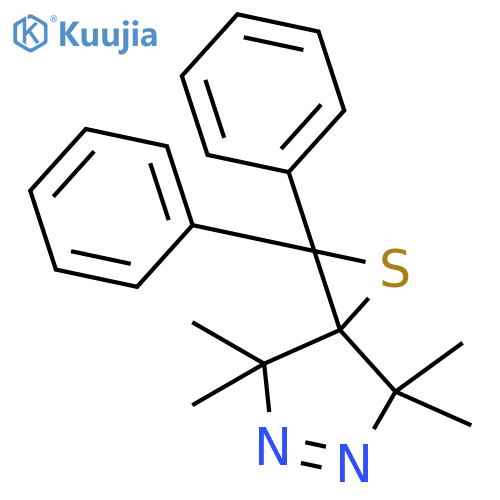 1-Thia-5,6-diazaspiro[2.4]hept-5-ene, 4,4,7,7-tetramethyl-2,2-diphenyl- structure
