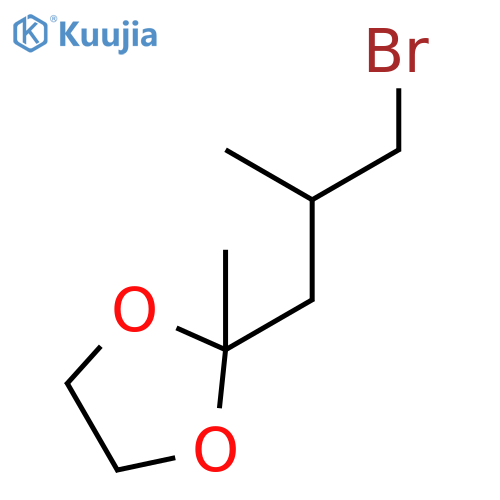 1,3-DIOXOLANE, 2-(3-BROMO-2-METHYLPROPYL)-2-METHYL- structure