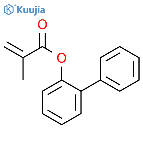 2-PROPENOIC ACID, 2-METHYL-, [1,1'-BIPHENYL]YL ESTER structure