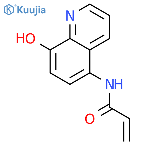 N-(8-hydroxyquinolin-5-yl)acrylamide structure