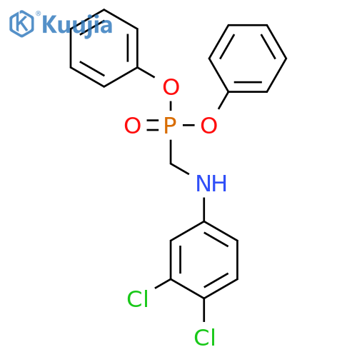 Phosphonic acid, [[(3,4-dichlorophenyl)amino]methyl]-, diphenyl ester structure