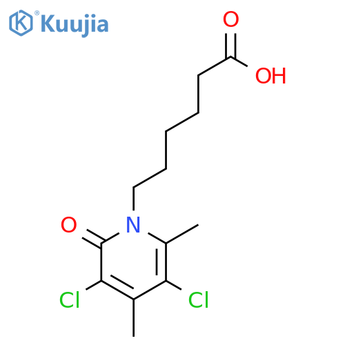1(2H)-PYRIDINEHEXANOIC ACID, 3,5-DICHLORO-4,6-DIMETHYL-2-OXO- structure