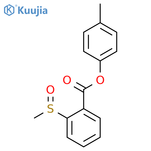 BENZOIC ACID, 2-(METHYLSULFINYL)-, 4-METHYLPHENYL ESTER structure