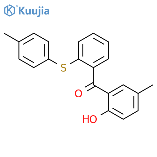 Methanone, (2-hydroxy-5-methylphenyl)[2-[(4-methylphenyl)thio]phenyl]- structure
