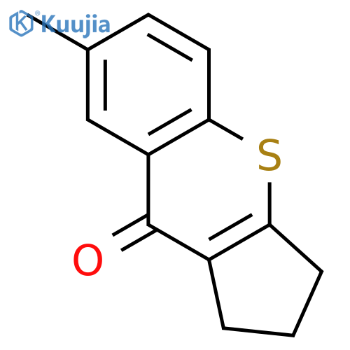 Cyclopenta[b][1]benzothiopyran-9(1H)-one, 2,3-dihydro-7-methyl- structure