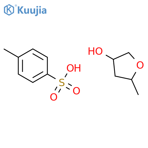 3-Furanol, tetrahydro-5-methyl-, 4-methylbenzenesulfonate structure