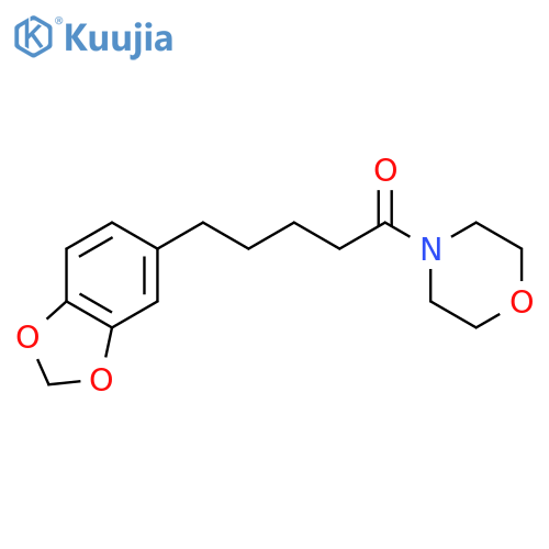 Morpholine, 4-[5-(1,3-benzodioxol-5-yl)-1-oxopentyl]- structure