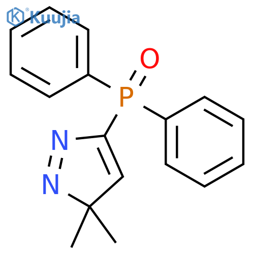 3H-Pyrazole, 5-(diphenylphosphinyl)-3,3-dimethyl- structure