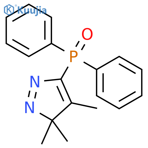3H-Pyrazole, 5-(diphenylphosphinyl)-3,3,4-trimethyl- structure