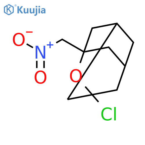 2-Oxatricyclo[3.3.1.13,7]decane, 1-chloro-3-(nitromethyl)- structure