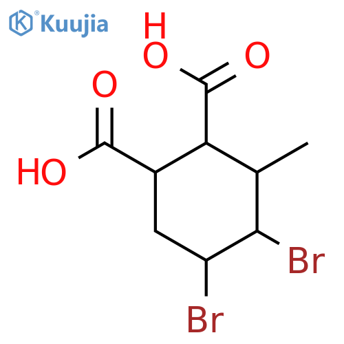 4,5-Dibromo-3-methylcyclohexane-1,2-dicarboxylic acid structure