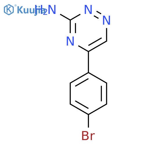 5-(4-Bromophenyl)-1,2,4-triazin-3-amine structure