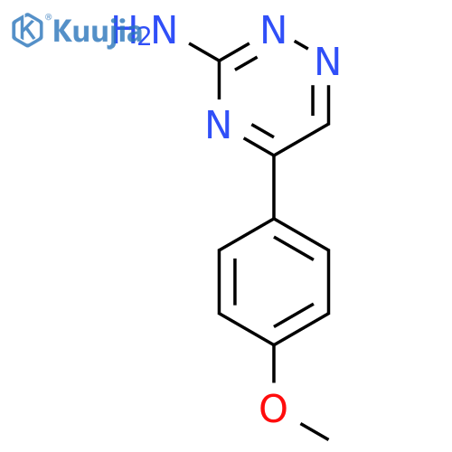 5-(4-methoxyphenyl)-1,2,4-triazin-3-amine structure
