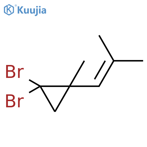 CYCLOPROPANE, 1,1-DIBROMO-2-METHYL-2-(2-METHYL-1-PROPENYL)- structure