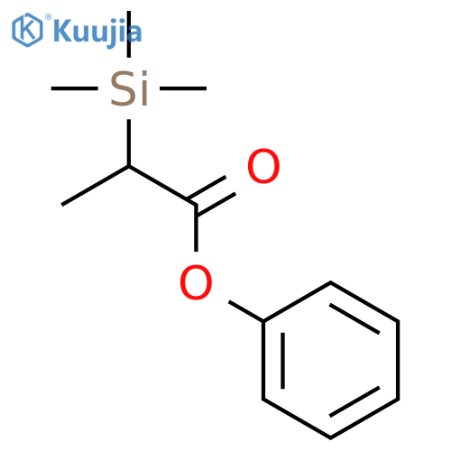 PROPANOIC ACID, 2-(TRIMETHYLSILYL)-, PHENYL ESTER structure