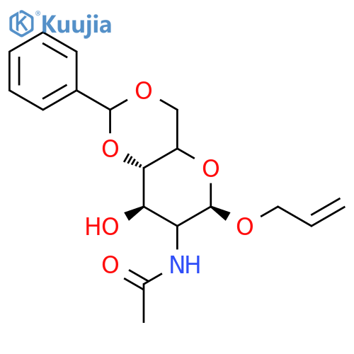 Allyl 2-(Acetylamino)-2-deoxy-4,6-O-(phenylmethylene)-β-D-glucopyranoside structure