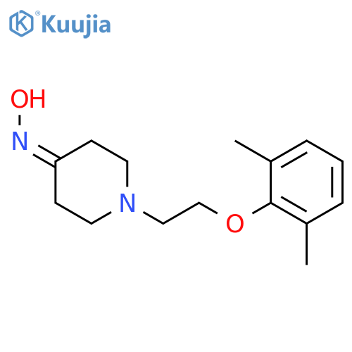 4-Piperidinone, 1-[2-(2,6-dimethylphenoxy)ethyl]-, oxime structure