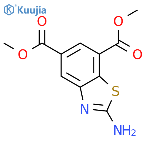 5,7-BENZOTHIAZOLEDICARBOXYLIC ACID, 2-AMINO-, DIMETHYL ESTER structure