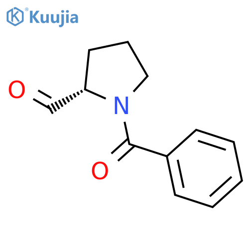 2-PYRROLIDINECARBOXALDEHYDE, 1-BENZOYL-, (S)- structure
