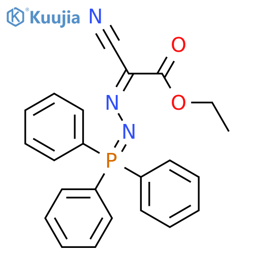 Ethyl cyano[(triphenyl-lambda~5~-phosphanylidene)hydrazinylidene]acetate structure