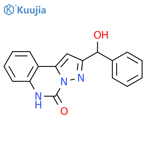Pyrazolo[1,5-c]quinazolin-5(6H)-one, 2-(hydroxyphenylmethyl)- structure