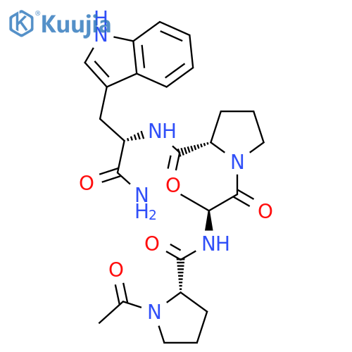 L-Tryptophanamide, 1-acetyl-L-prolyl-L-alanyl-L-prolyl- structure